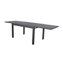 TABLE JARDIN AURORE ALU GRIS ANTHRACITE A RALLONGE 135/270 X 90 X 75CM TABLE JARDIN AURORE ALU GRIS ANTHRACITE A RALLONGE 135/270 X 90 X 75CM